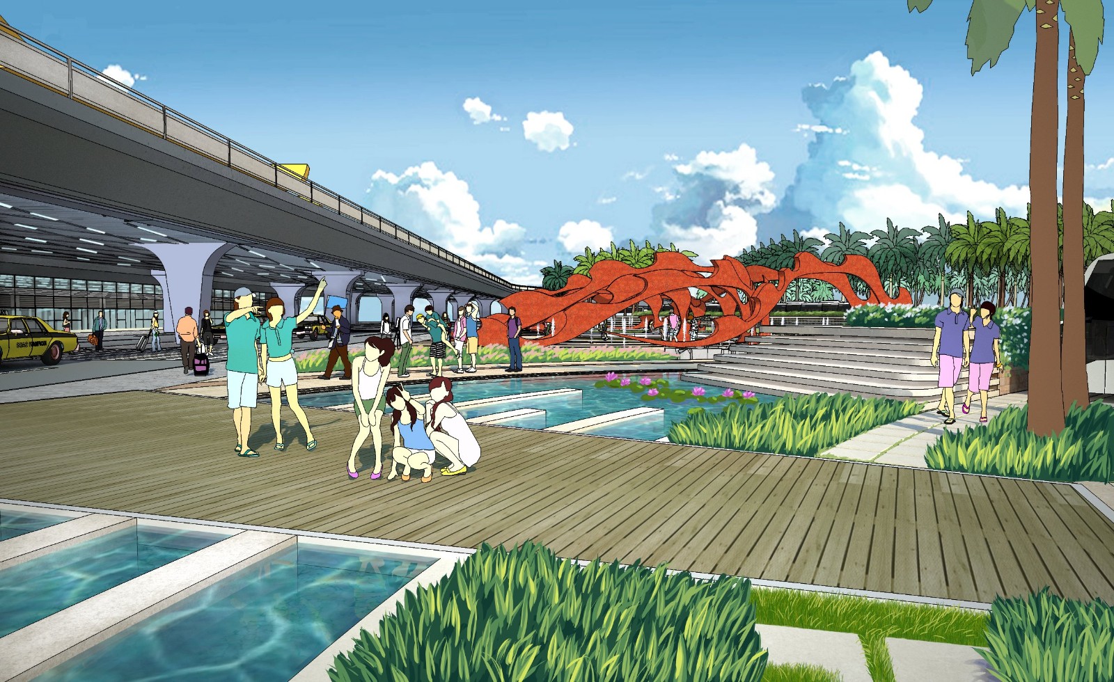 60幅Sketchup 园林景观PSD分层效果图