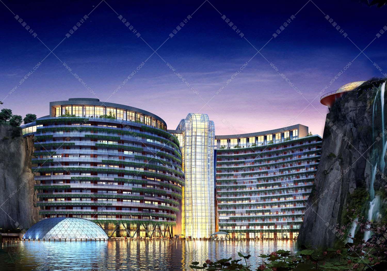 【CCD】上海世茂深坑洲际酒店丨效果图+设计方案PPT三版+招标施工图+视频+考察实景丨27G-10