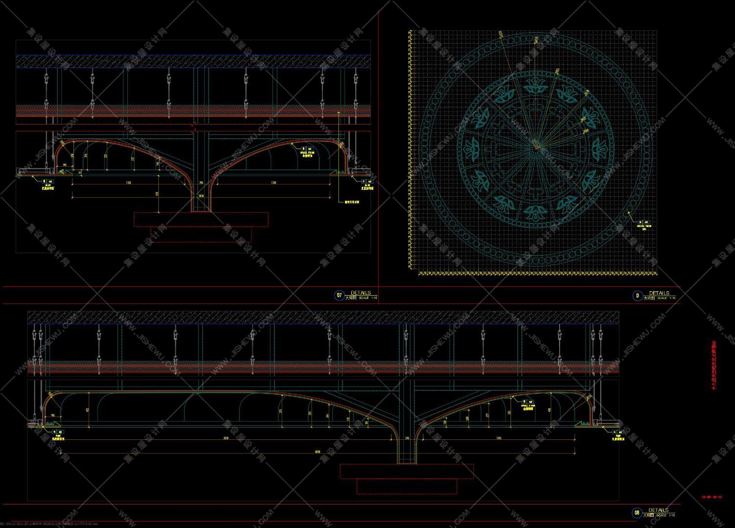 工艺节点《装饰工程常用基层做法》SU模型+CAD+基层厚度测算表！-30