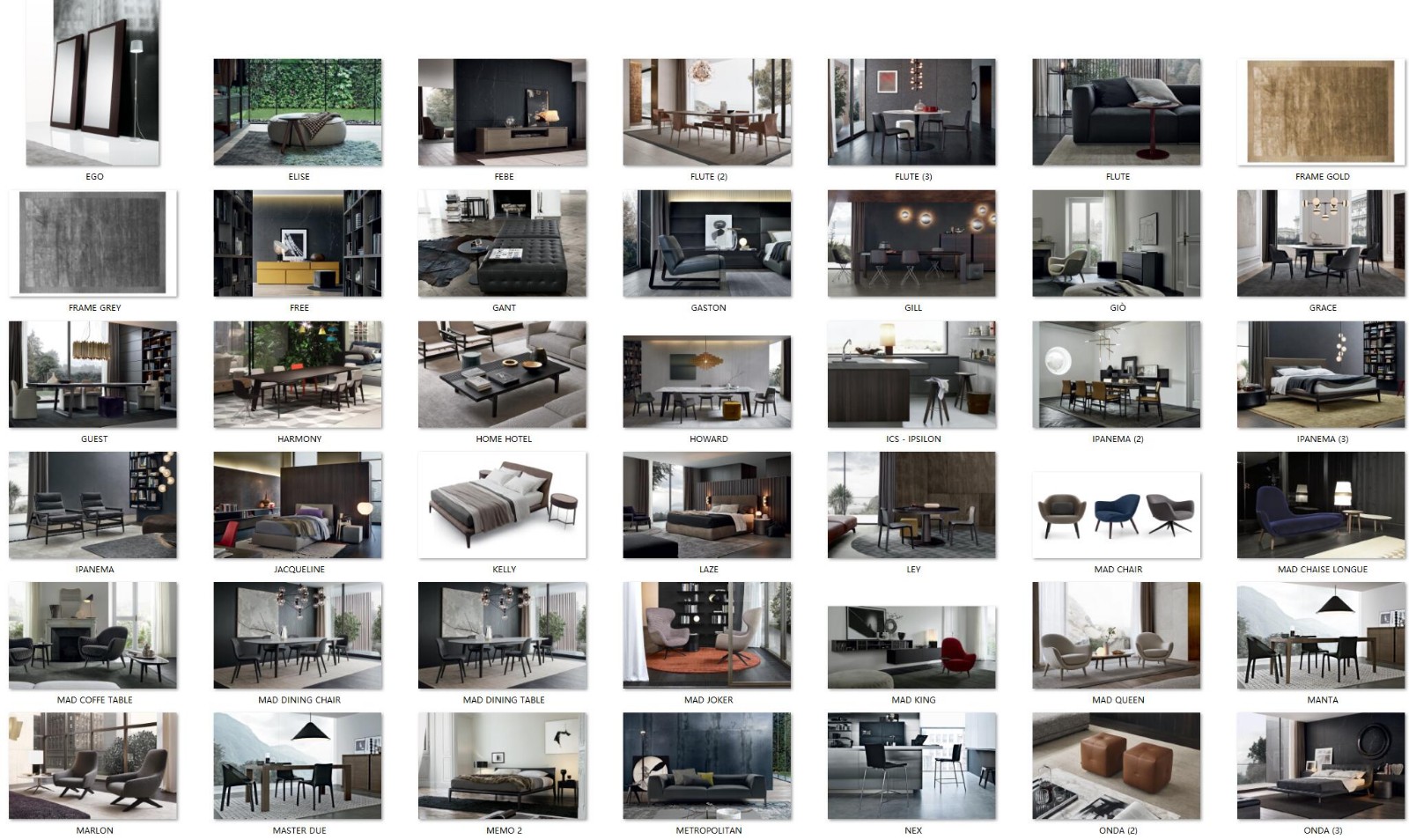 意大利家具图片，家具CAD图块、家具图库丨80M-3
