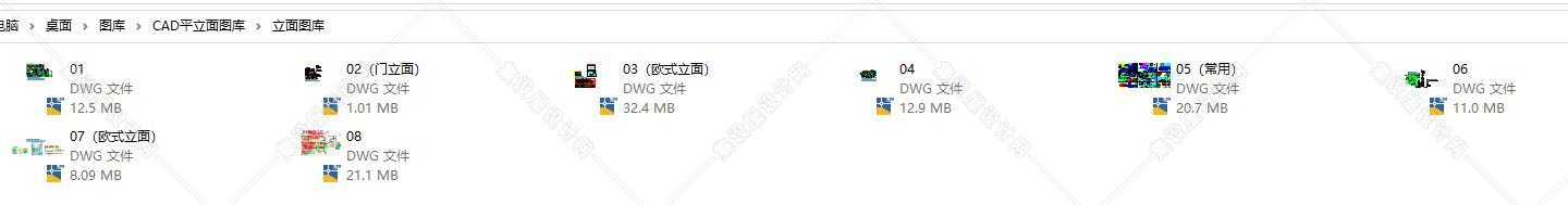 CAD平立面图库-2