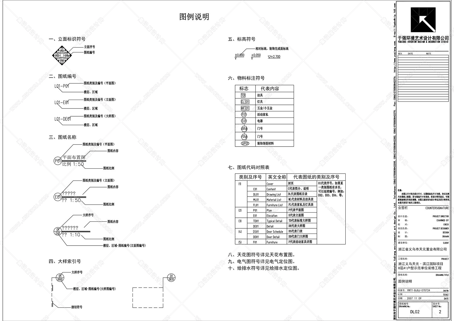 CAD封面目录范本-2