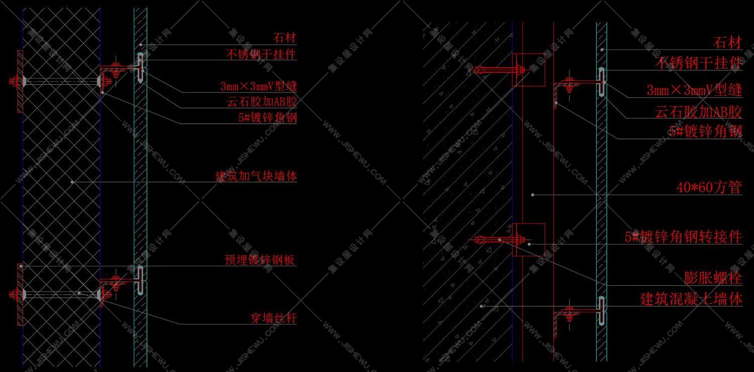 工艺节点《装饰工程常用基层做法》SU模型+CAD+基层厚度测算表！-7