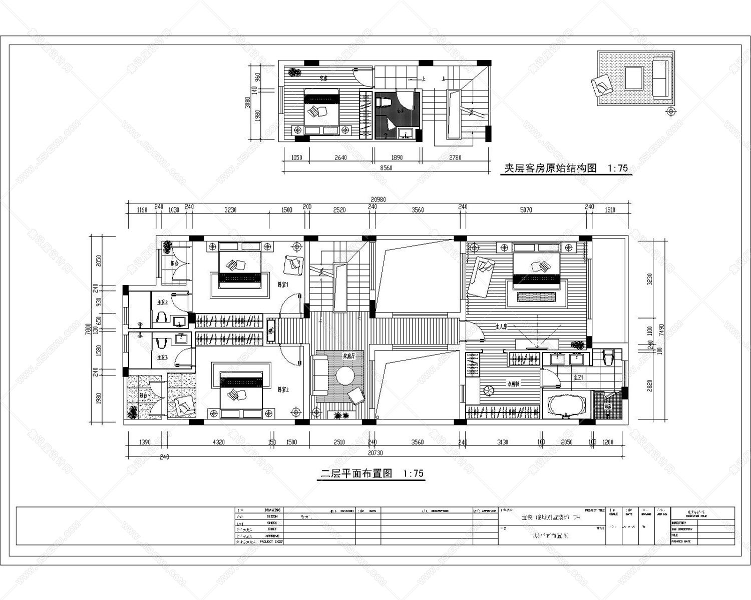欧式风格别墅效果图-施工图-10